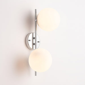 Aplique de pared doble bola cristal "Double" (14) & Aplique de pared doble bola cristal "Double"