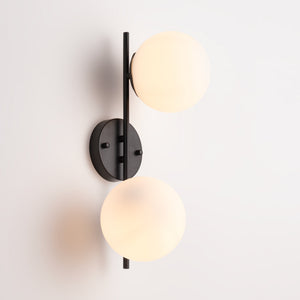 Aplique de pared doble bola cristal "Double" (21) & Aplique de pared doble bola cristal "Double"
