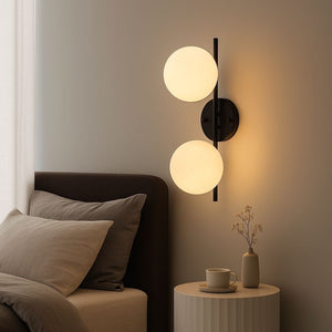 Aplique de pared doble bola cristal "Double" (26)