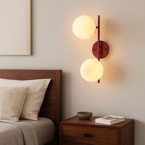 Aplique de pared doble bola cristal "Double" (31)