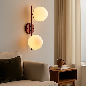 Aplique de pared doble bola cristal "Double" - Barcelona Led-Decoración