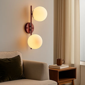 Aplique de pared doble bola cristal "Double" (32)