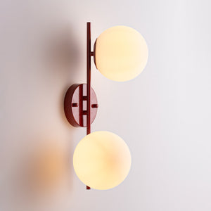 Aplique de pared doble bola cristal "Double" (33)