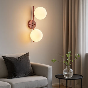 Aplique de pared doble bola cristal "Double" - Barcelona Led-Decoración