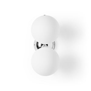 Aplique de pared doble bola cristal "VIC 150" - E27 - Ø 15cm - Barcelona Led-Decoración