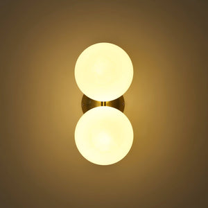 Aplique de pared doble bola cristal "VIC 150" - E27 - Ø 15cm - Barcelona Led-Decoración