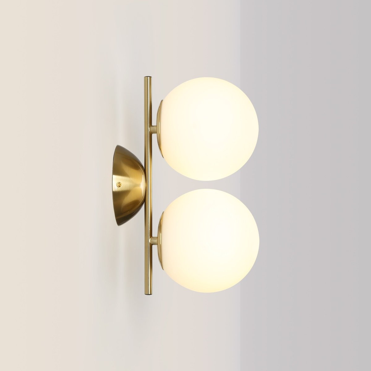 Aplique de pared doble bola cristal "VIC 150" - E27 - Ø 15cm - Barcelona Led-Decoración