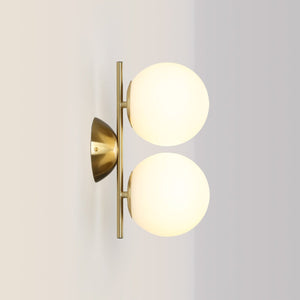 Aplique de pared doble bola cristal "VIC 150" - E27 - Ø 15cm - Barcelona Led-Decoración