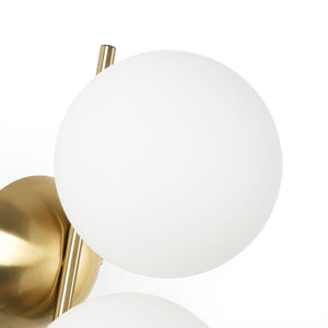 Aplique de pared doble bola cristal "VIC 150" - E27 - Ø 15cm - Barcelona Led-Decoración