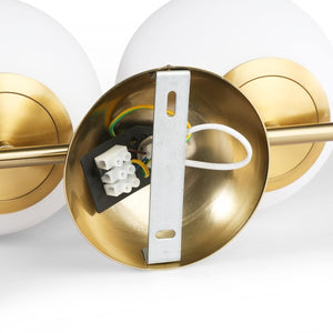 Aplique de pared doble bola cristal "VIC 150" - E27 - Ø 15cm - Barcelona Led-Decoración