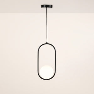Lámpara colgante bola cristal "JOHN" - E27 - Ø 15cm