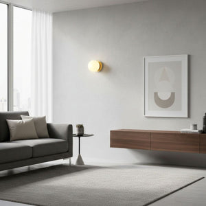 Aplique de pared bola cristal "ARCE" - E27 - Ø 15cm - Barcelona Led-Decoración