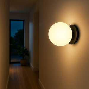 Aplique de pared bola cristal "ARCE" - E27 - Ø 15cm - Barcelona Led-Decoración