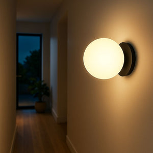 Aplique de pared bola cristal "ARCE" - E27 - Ø 15cm (33)