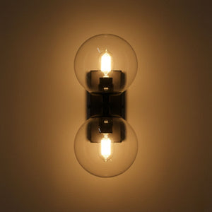 Aplique de pared con doble esfera de cristal "CANTHA" - 2 x G9 (22)