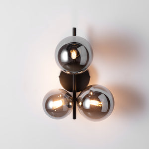 Aplique de pared con esferas de cristal "CATY" - 3 x G9 (27)