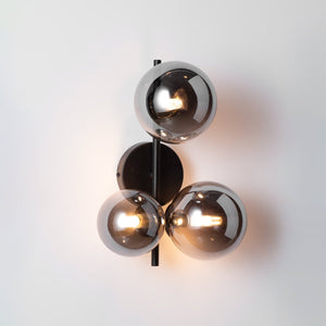 Aplique de pared con esferas de cristal "CATY" - 3 x G9 - Barcelona Led-Decoración