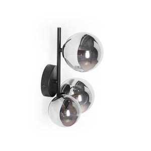 Aplique de pared con esferas de cristal "CATY" - 3 x G9 - Barcelona Led-Decoración