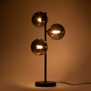 Lámpara de mesa con esferas de cristal "COMI" - 3 x G9 - Barcelona Led-Decoración