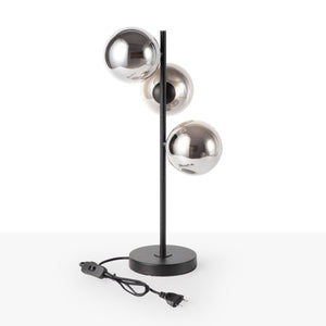 Lámpara de mesa con esferas de cristal "COMI" - 3 x G9 - Barcelona Led-Decoración