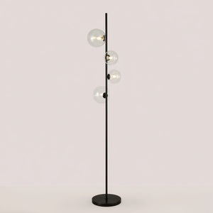 Lámpara de pie con esferas de cristal "STAND"- 4 x G9 - Barcelona Led-Decoración