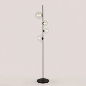 Lámpara de pie con esferas de cristal "STAND"- 4 x G9 (15)