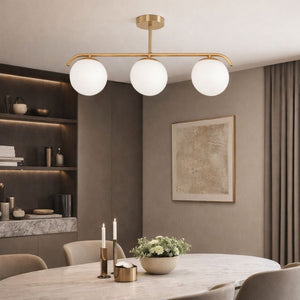 Lámpara de techo triple bolas cristal "TALÍ" - 3xE27 - Barcelona Led-Decoración