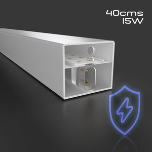 Luminaria lineal para hexágono - 6500K - 40 x 4cm - Barcelona Led-