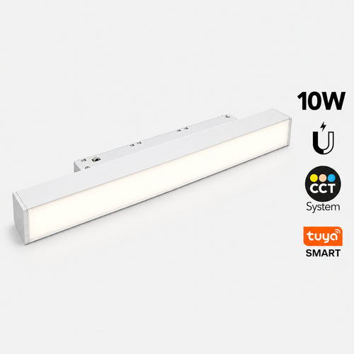 Linear spotlight for magnetic track 48V - CCT - 10W - OSRAM chip - TUYA Bluetooth - CRI90 - 300mm