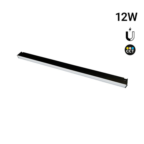 Linear luminaire for magnetic track - 12W - 120º - 10mm - CCT + SMART FUNCTION