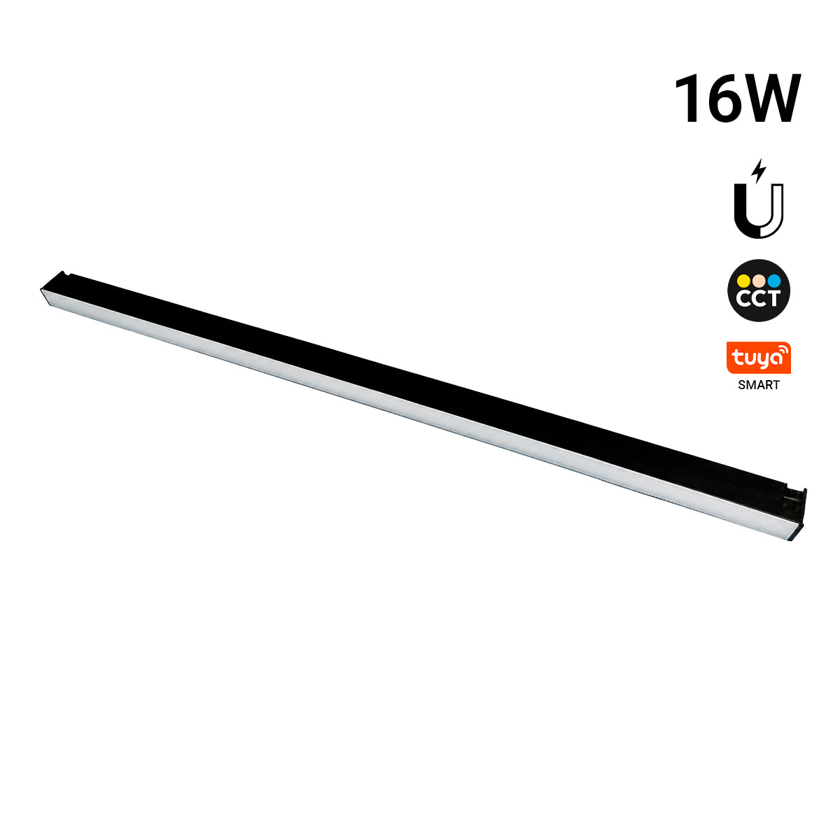 Luminaria lineal para carril magnético - 16W - 120º - 10mm - CCT + SMART FUNCTION