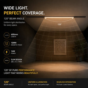 Luminaria lineal para carril magnético - 16W - 120º - 10mm - CCT + SMART FUNCTION (6)