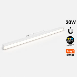Foco lineal para carril magnético 48V - CCT - 20W - OSRAM chip - TUYA bluetooth - CRI90 - 600mm