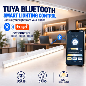 Foco lineal para carril magnético 48V - CCT - 20W - OSRAM chip - TUYA bluetooth - CRI90 - 600mm (1)