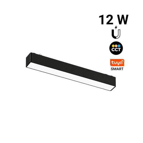 Luminaire linéaire pour rail magnétique - 12 W - 120° - 26 mm - CCT + SMART - 48V