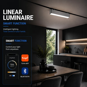 Luminaria lineal para carril magnético - 24W - 120º - 26mm - CCT + SMART - 48V (8)