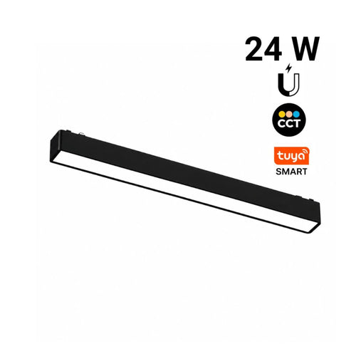 Luminaria lineal para carril magnético - 24W - 120º - 26mm - CCT + SMART - 48V