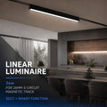 Luminaria lineal para carril magnético - 36W - 120º - 26mm - CCT + SMART - 48V 2
