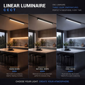 Luminaria lineal para carril magnético - 36W - 120º - 26mm - CCT + SMART - 48V (7)