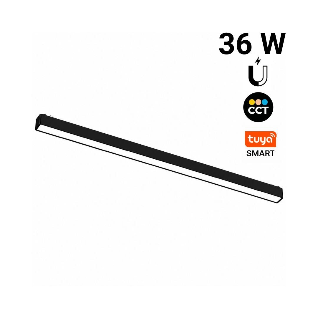 Luminaria lineal para carril magnético - 36W - 120º - 26mm - CCT + SMART - 48V | Iluminación | Barcelona Led