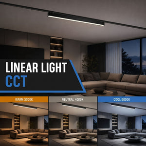 Luminaria lineal para carril magnético - 48W - 120º - 26mm - CCT + SMART - 48V (7)