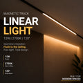 Luminária linear para trilho magnético - 12W - 120º - 5mm 3