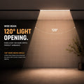 Linear luminaire for magnetic track - 12W - 120º - 5mm 5