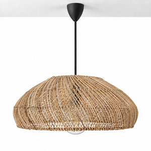 Lámpara colgante de ratán "TULIA" - E27 - Ø50 cm (1)