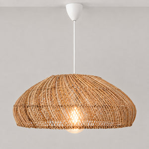 Lámpara colgante de ratán "TULIA" - E27 - Ø50 cm (9)