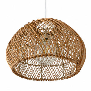 Lámpara colgante de ratán "SIENA" - E27 - Ø40 cm (12)