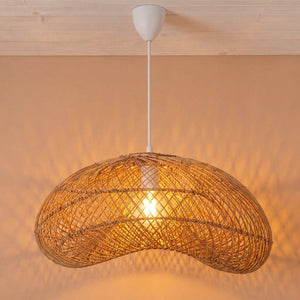 Lámpara colgante de ratán "DUNE" - E27 - Ø55 cm