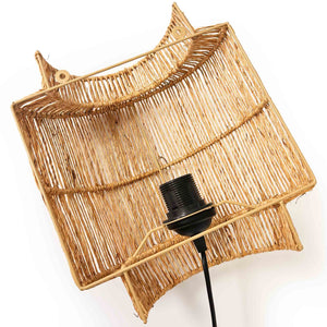 Aplique de pared de Yute "CARR" - E27 - Interruptor y enchufe (8)