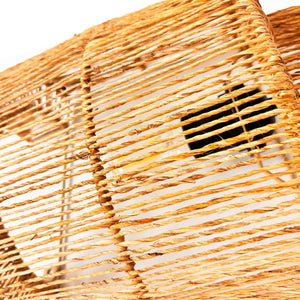 Aplique de pared de Yute "CARR" - E27 - Interruptor y enchufe (10)