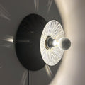 Raffia natural fiber wall light